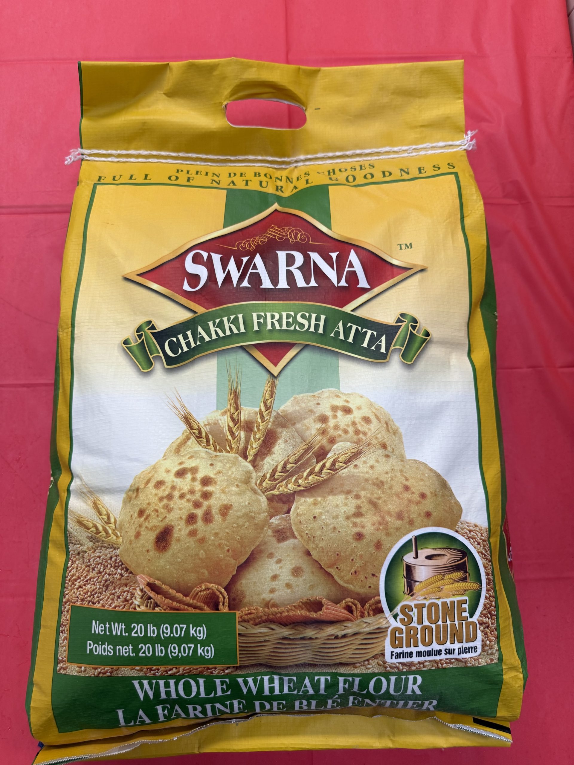 SWARNA Chakki Fresh Atta 20lb