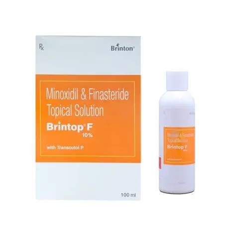 Brintop F 10% Minoxidil & Finasteride Topical Solution 100ml Bottle for Advanced Hair Growth