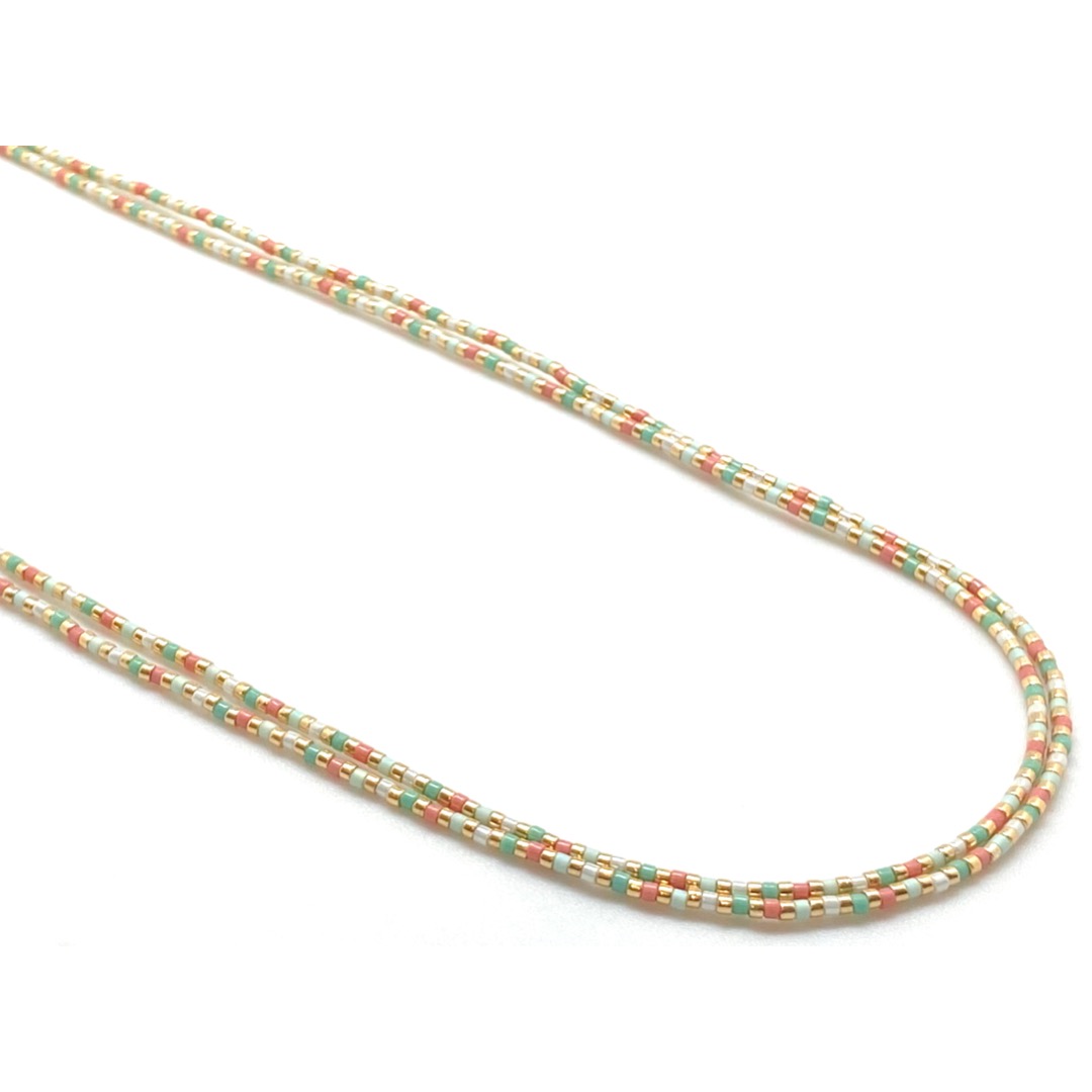 Sautoir coloré en perles ★ Suenia Zürich