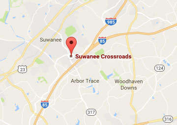Suwanee Crossroads Shopping Center Shopping Dining And More In Suwanee Map 