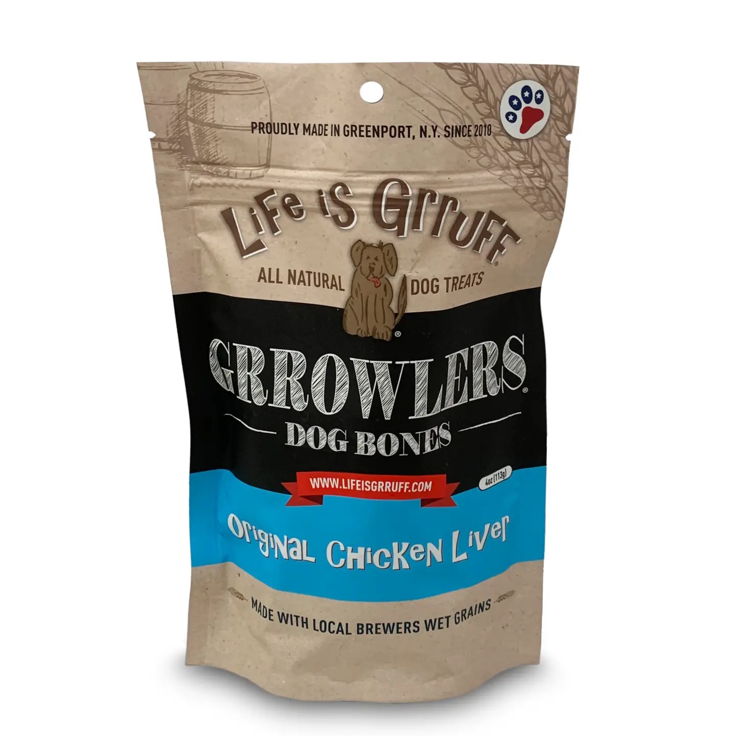 Life is Grruff - Original Chicken Liver Dog Bones