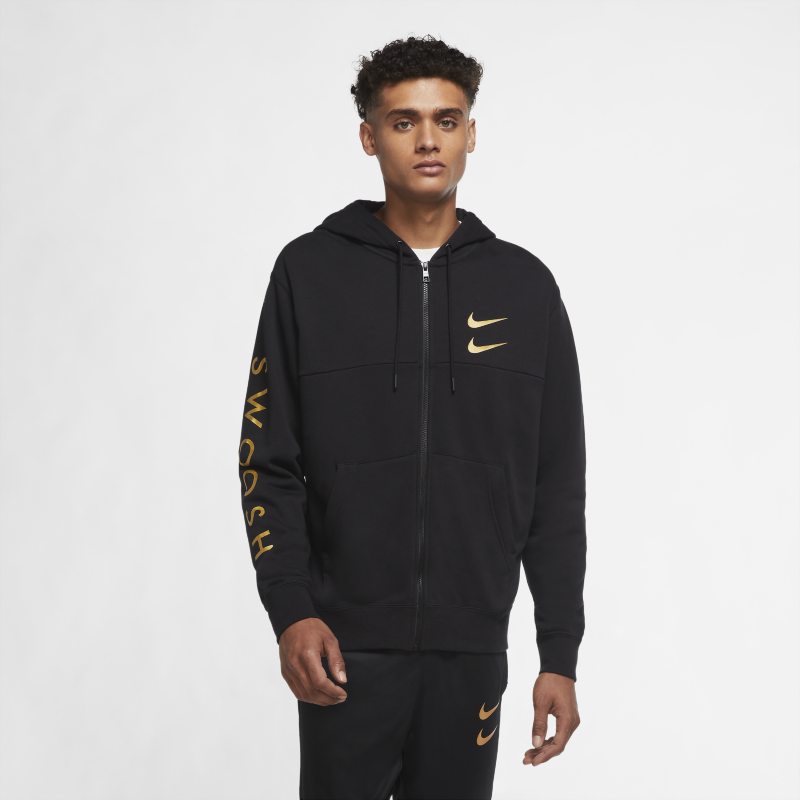 NIKE Felpa con cappuccio e zip a tutta lunghezza Nike Sportswear Swoosh -  Uomo - Blu