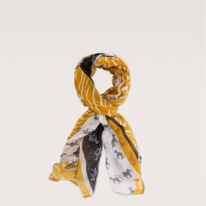 Carpisa foulard bianco e grigio 180x66 cm - Stileo.it