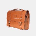 Classic Golden Era Leather Satchel Bag