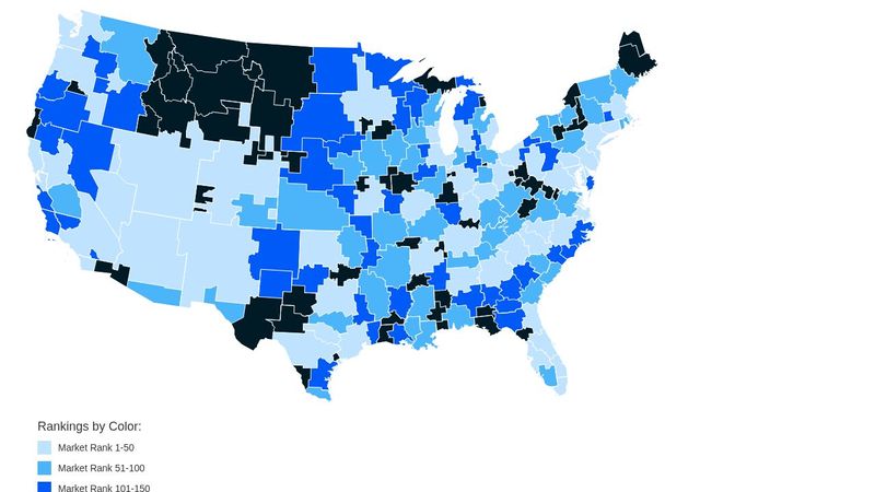 US Map Of Nielsen Media Markets By Rank QxembP 800 