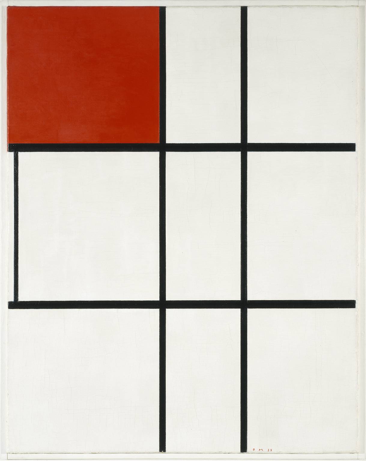 Composition B (No.II) with Red 1935 Piet Mondrian 1872-1944 Accepted by HM Government in lieu of tax with additional payment (General Funds) made with assistance from the National Lottery through the Heritage Lottery Fund, the Art Fund, the Friends of the Tate Gallery and the Dr V.J. Daniel Bequest 1999. http://www.tate.org.uk/art/work/T07560