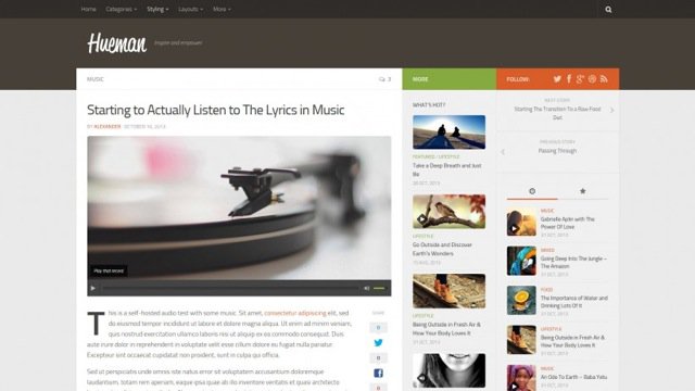 Hueman wordpress theme
