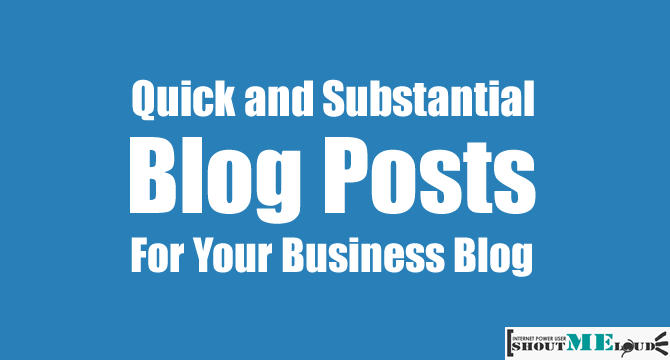 Blog posts For Business Blogs