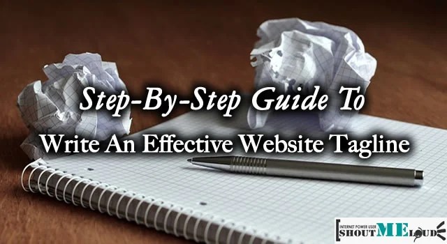 Write Website Tagline