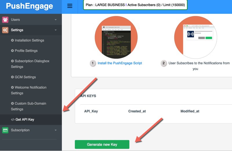 Creating an API Key