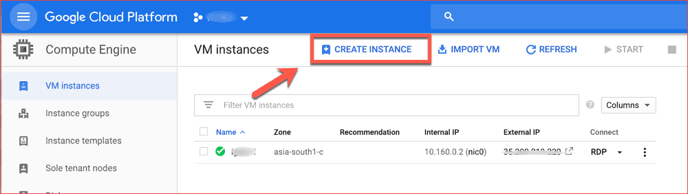 Create Instance