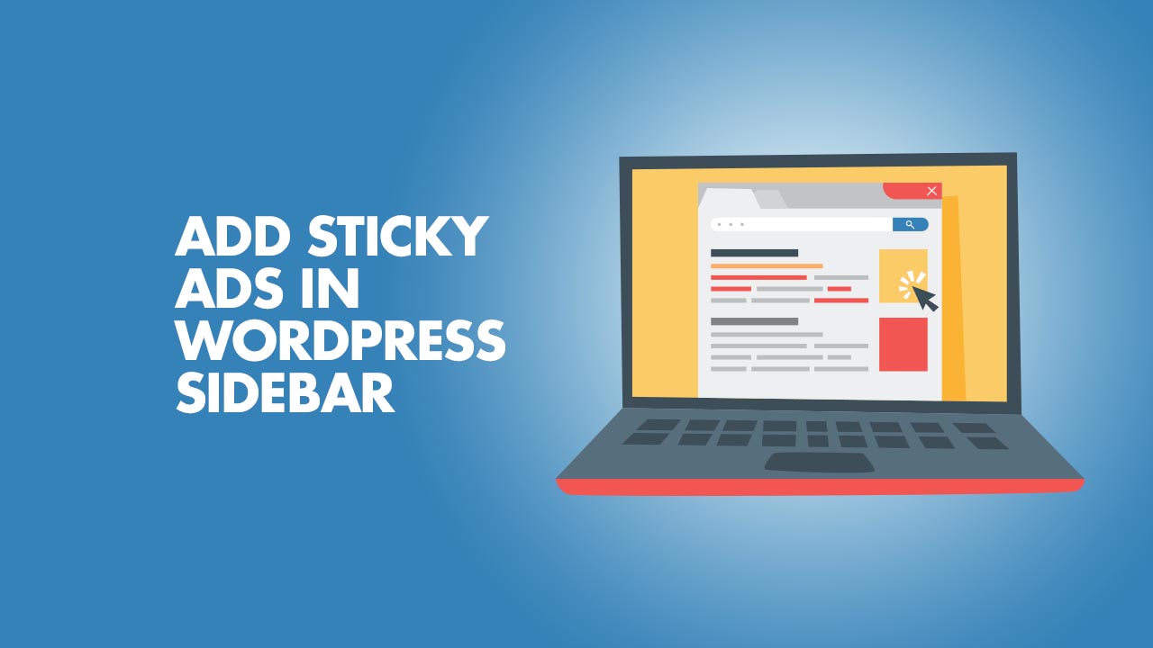Add Sticky Ads In WordPress SideBar