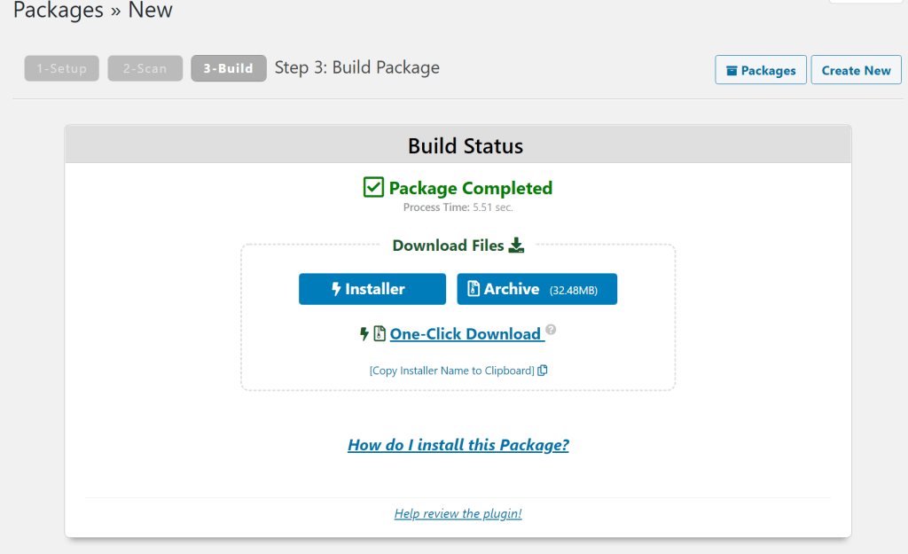 Duplicator interface