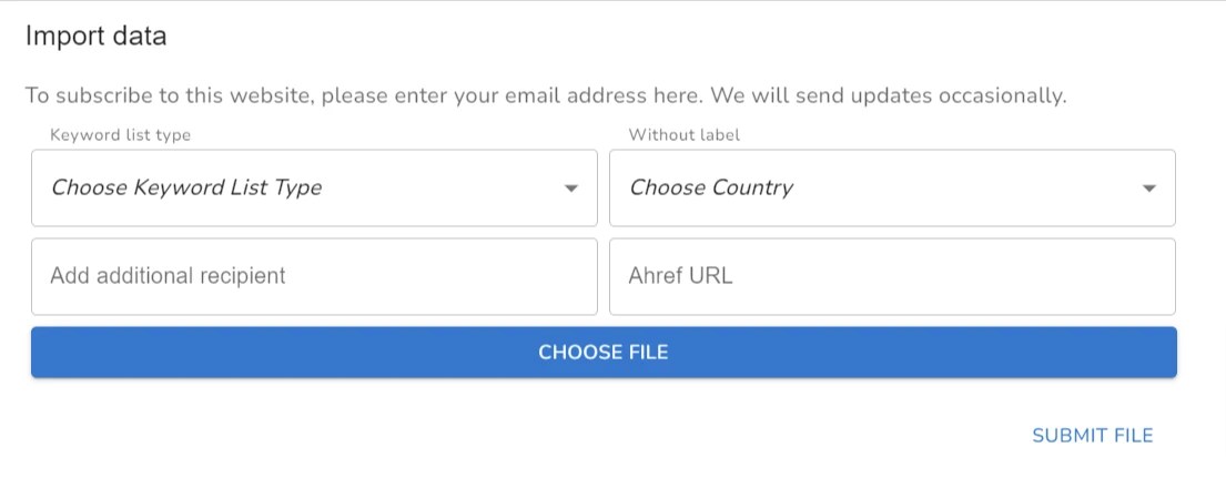 CluserAI Import Data