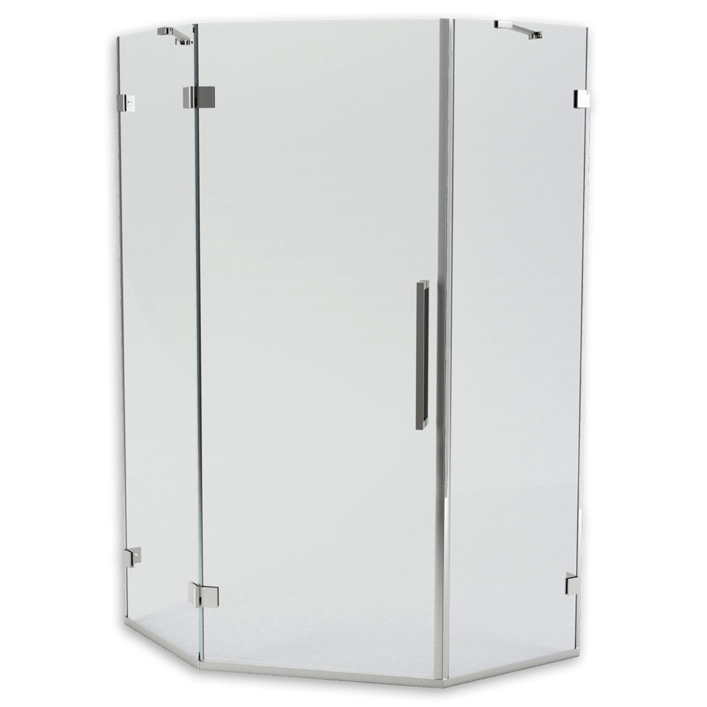 semi frameless shower