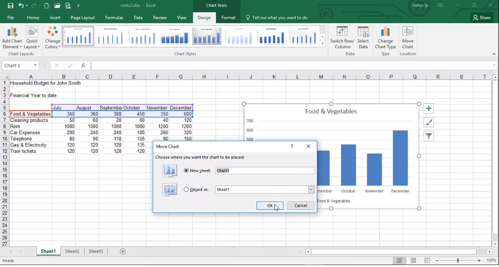 ADMNEXC305203 Excel Training - Learn to Change Chart location - Showezy ...