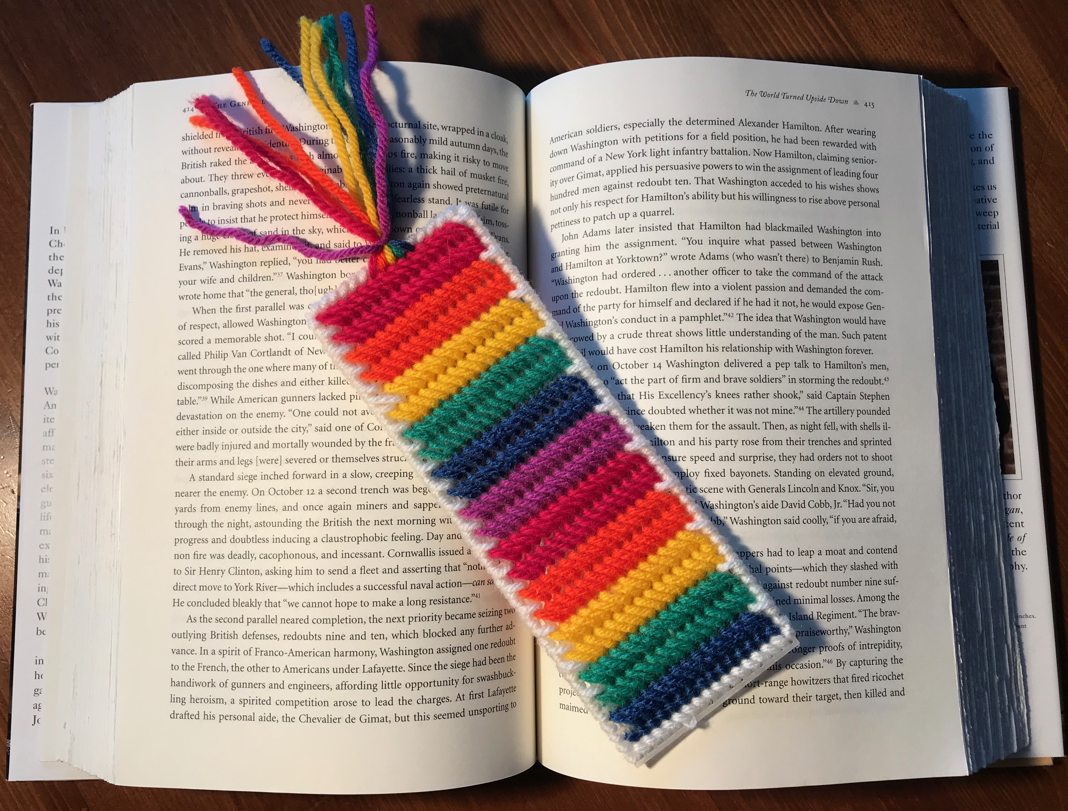 stitch kids clever cross stitch bookmark south huntington public library