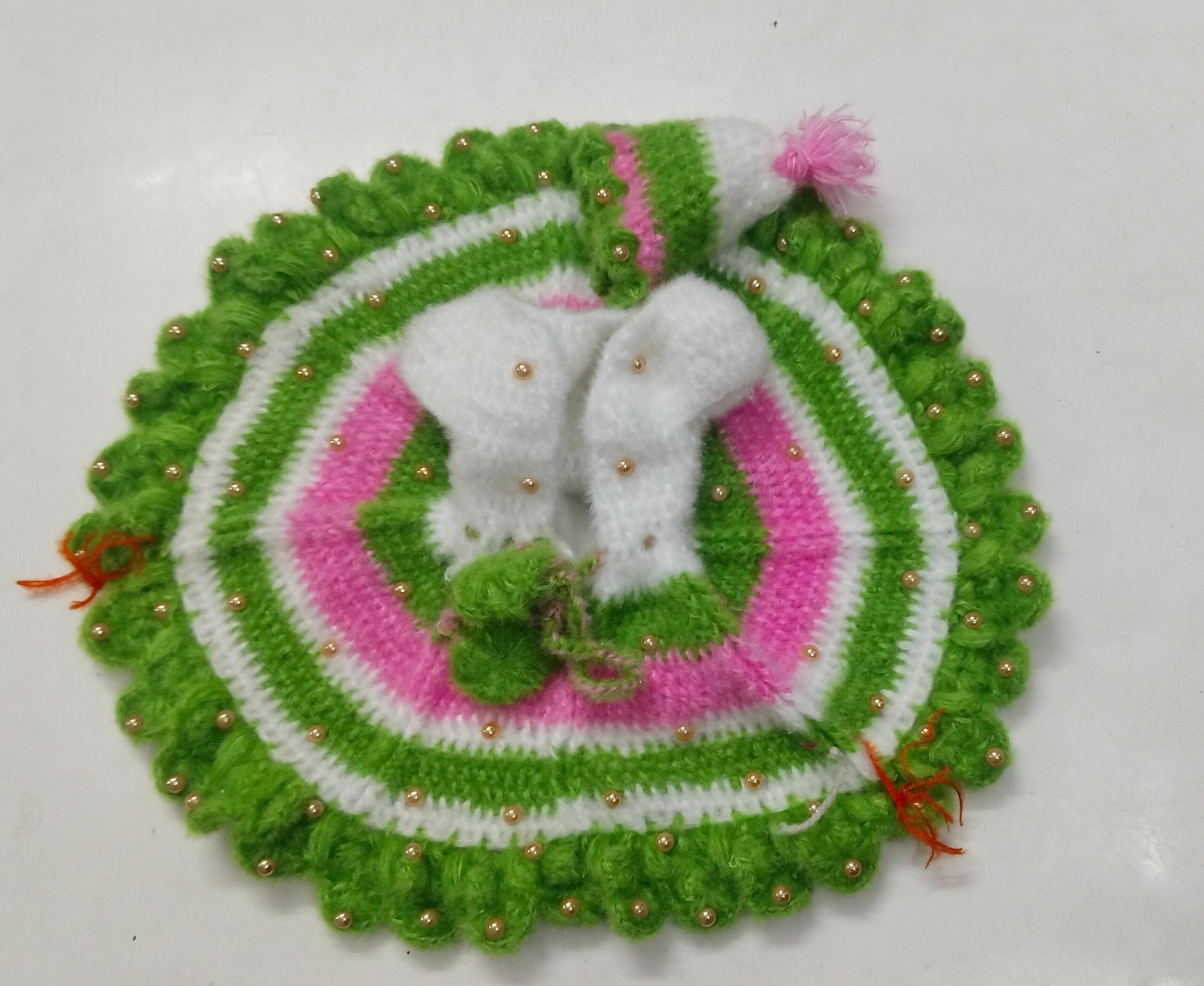 Laddu Gopal Big Size Woolen Dress (Size-12 no) (Pack Of 1pc)