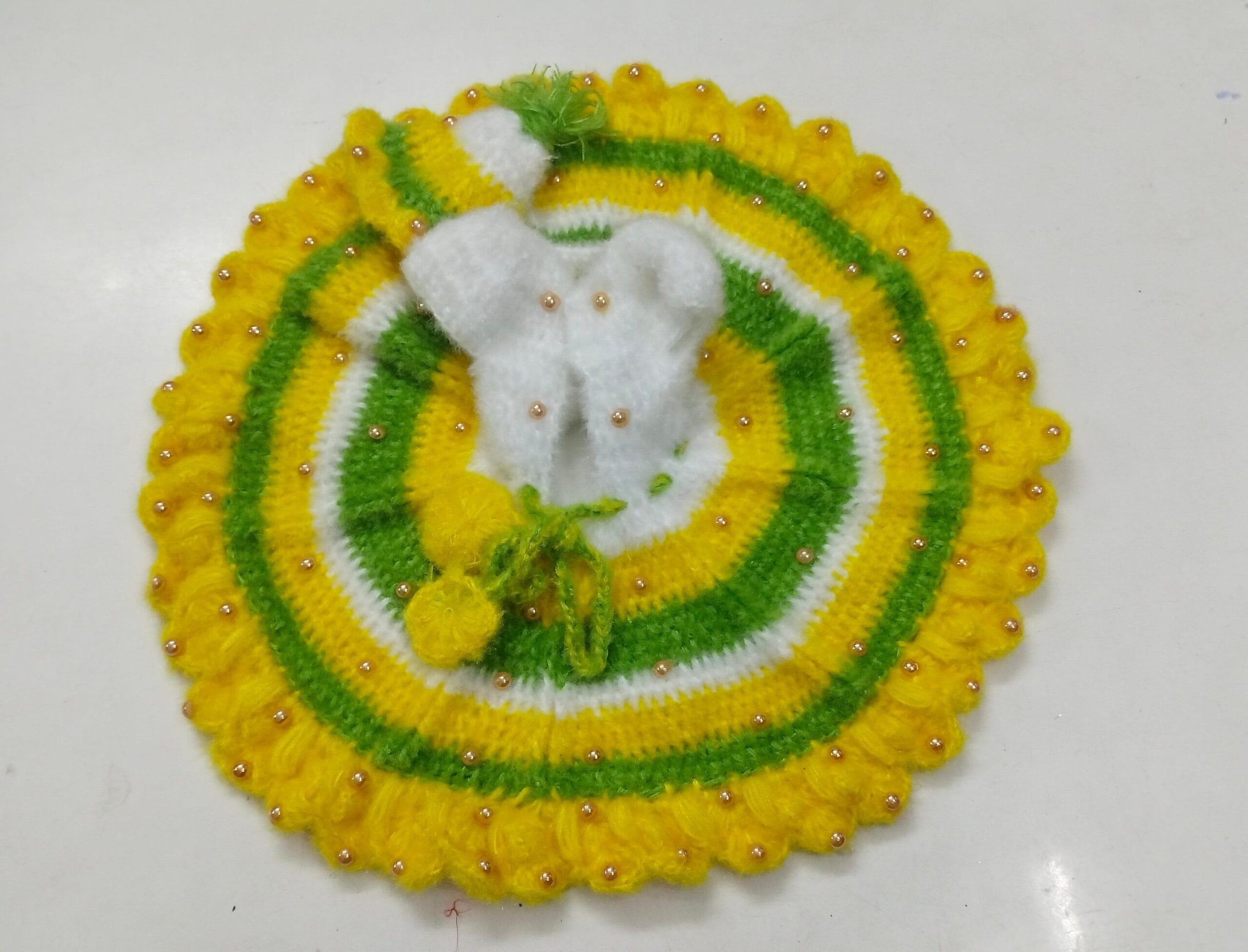 Laddu Gopal Big Size Woolen Dress (Size-12 no) (Pack Of 1pc)