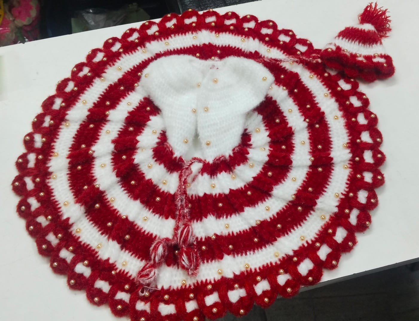 Laddu Gopal Big Size Woolen Dress (Size-12 no) (Pack Of 1pc)