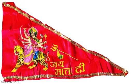 Mata Ji Flag Red Colour (Pack Of 2pc)