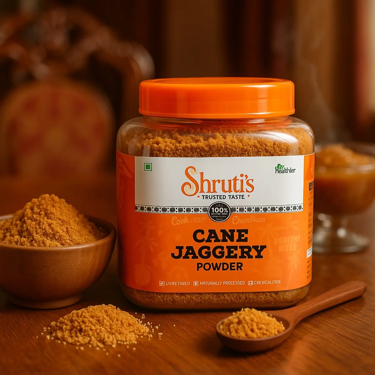 Shruti’s Organic Cane Jaggery Powder 700g – Healthy Sugar Replacement