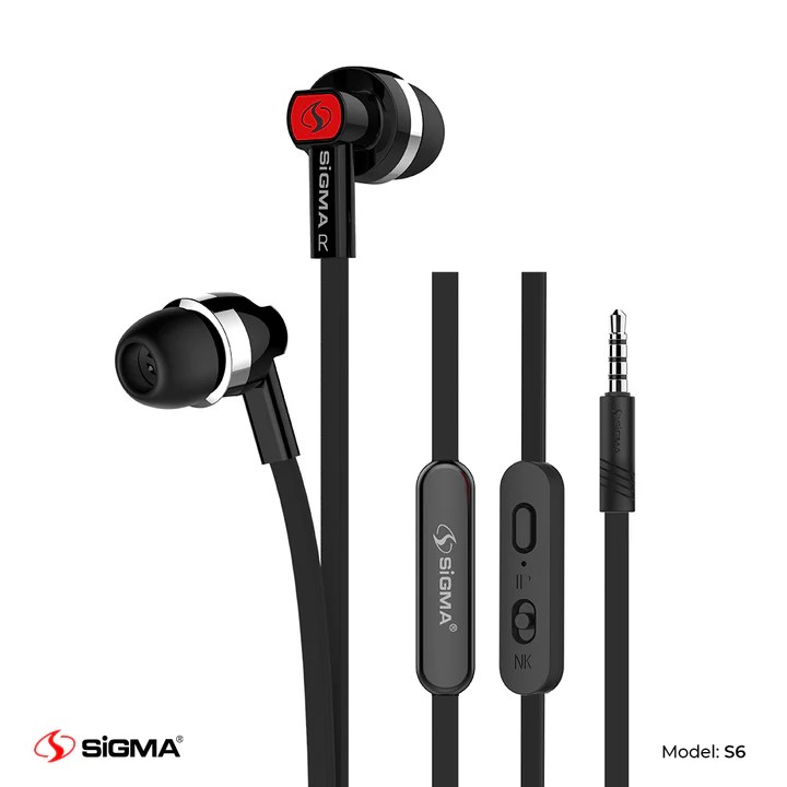 Sigma High Quality Stereo Earphones S6