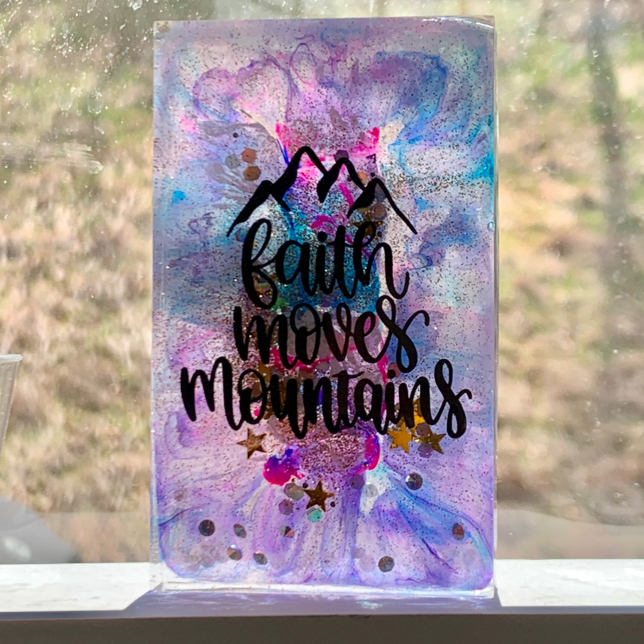 Art block - Faith Moves Mountains