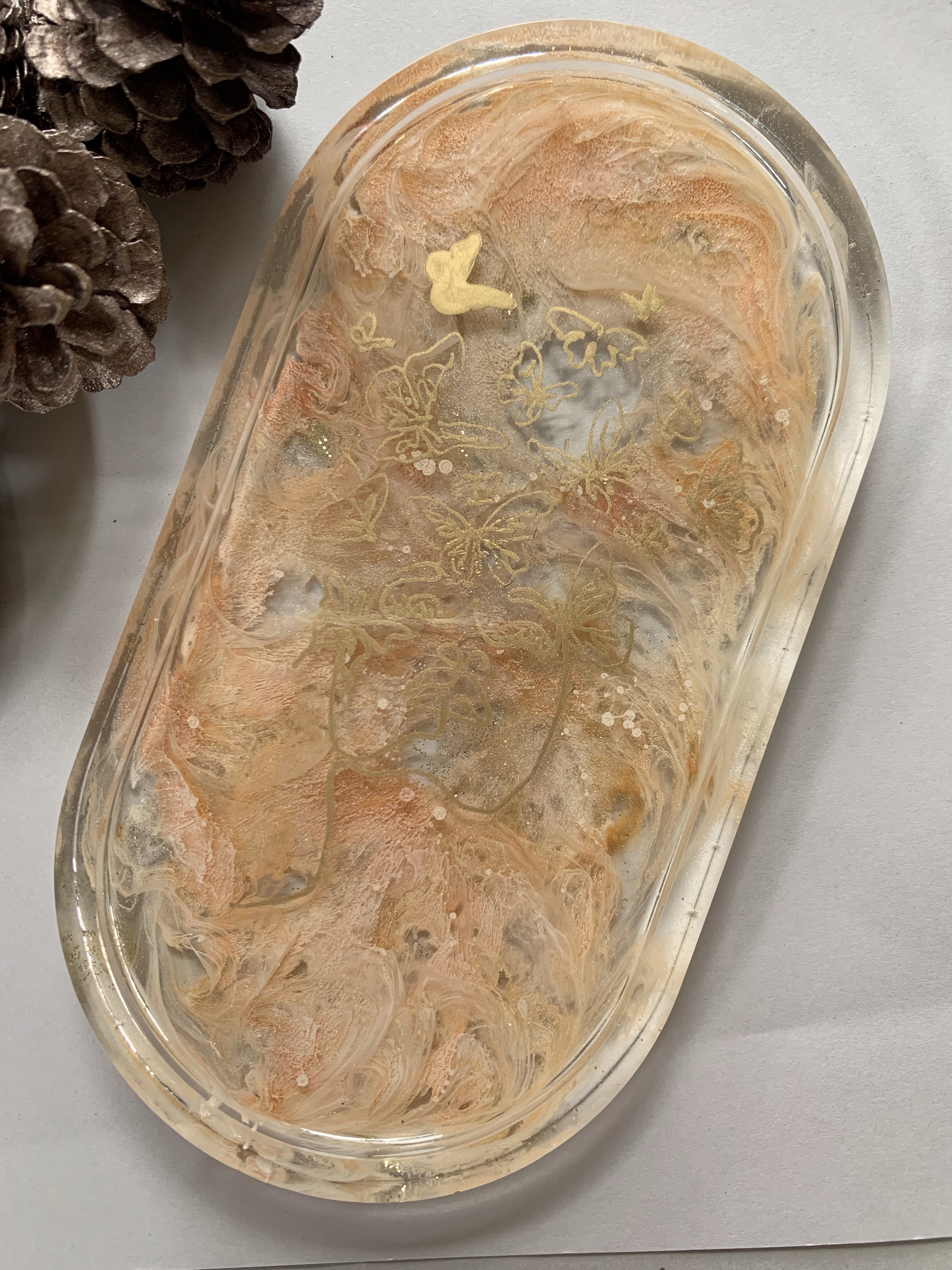 Oblong ring dish