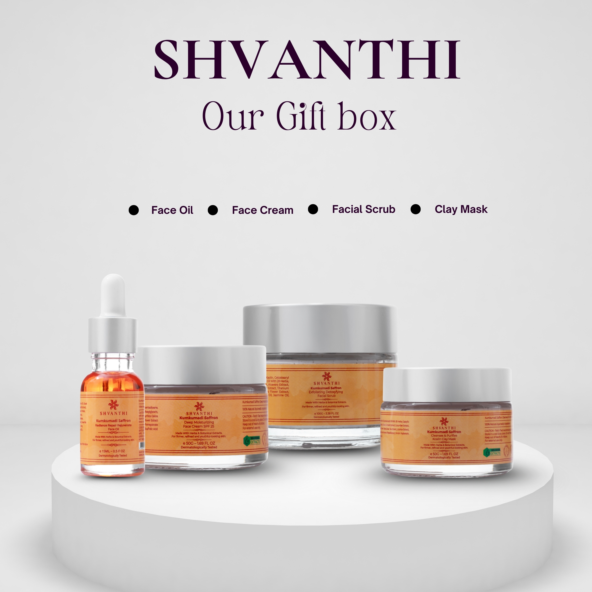 Kumkumadi Saffron Radiance Moisturize Rejuvenate Noble Gift Set