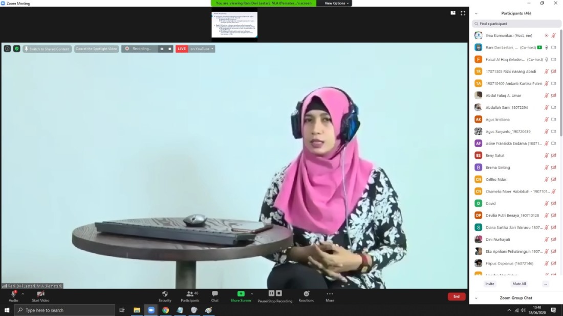 Narsum saat paparan materi.