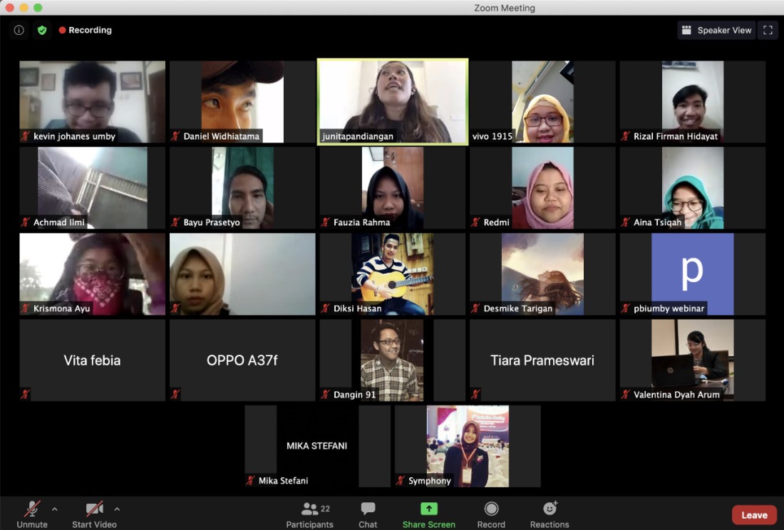 Acara PBI Talk UMBY saat berlangsung.