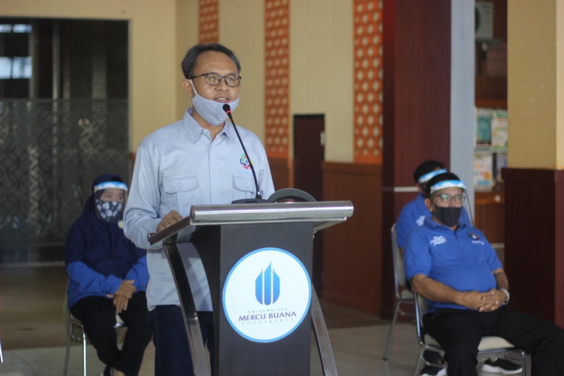 Sambutan pelepasan KKN UMBY.