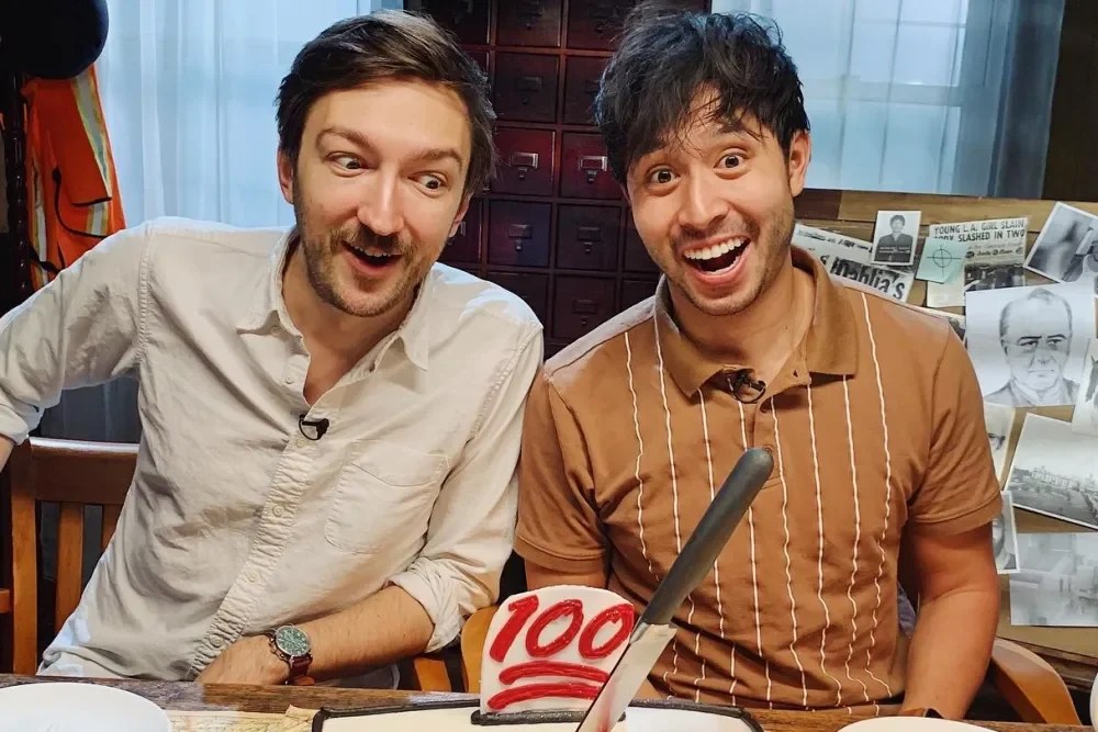 Shane and Ryan exploring a haunted location during a paranormal investigation. Shane Madej and Ryan Bergara from Watcher Entertainment. Shane and Ryan hosting Ghost Files and investigating mysterious supernatural events. Shane Madej and Ryan Bergara, the stars of BuzzFeed Unsolved and Ghost Files.
