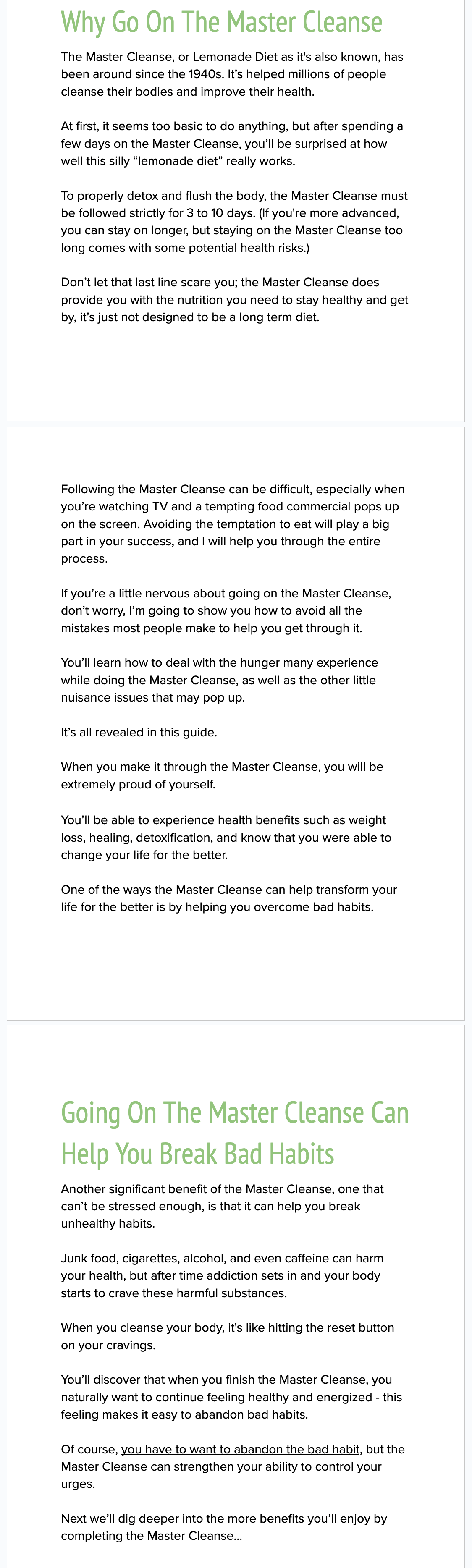 Master Cleanse Sample Chapter