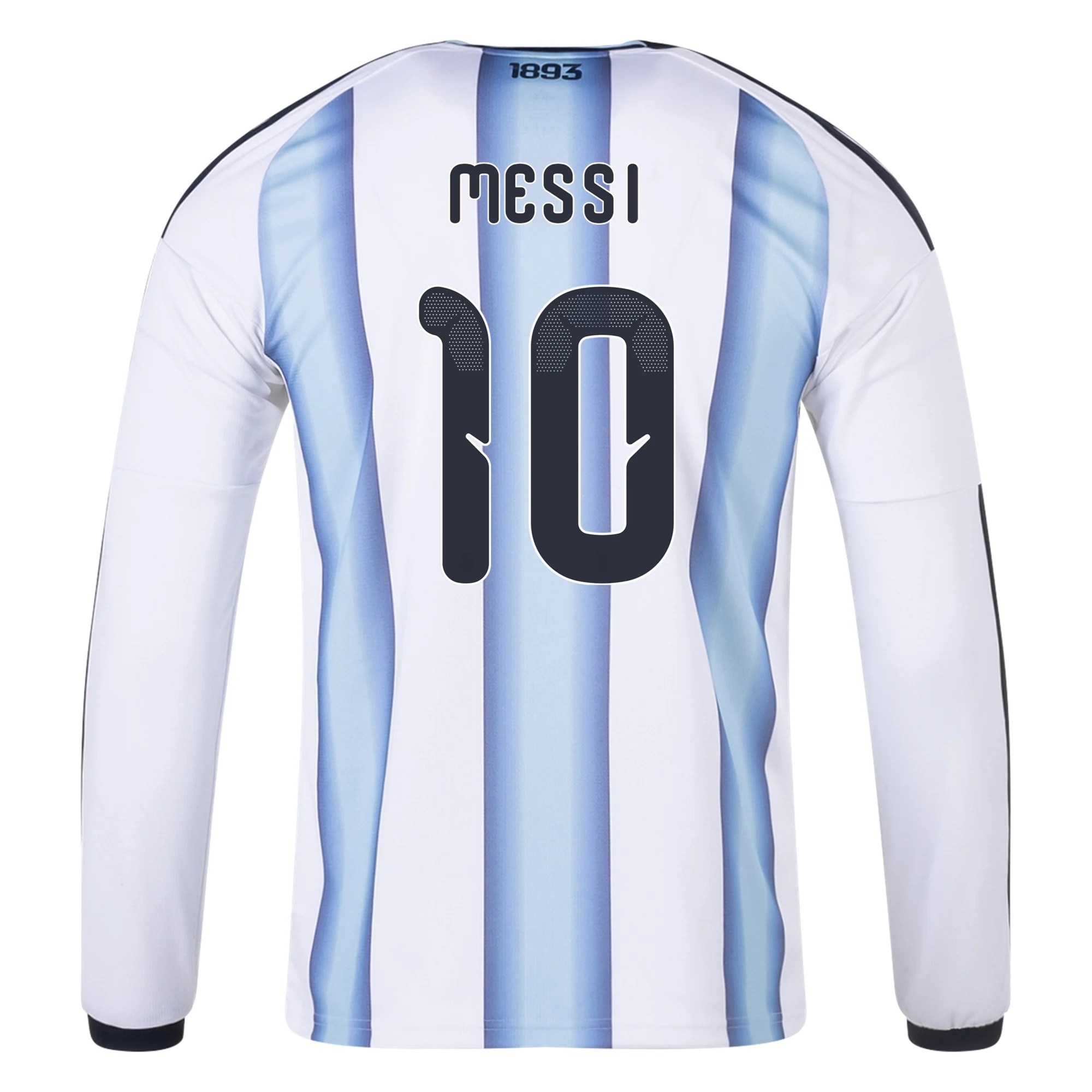 Lionel Messi Argentina 2026/27 Adidas Long Sleeve Home jersey front view