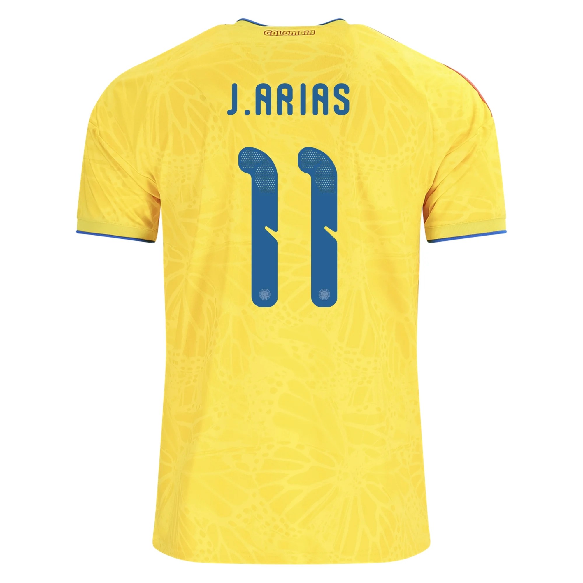 Jhon Arias Colombia 2026/27 Adidas Home jersey front view