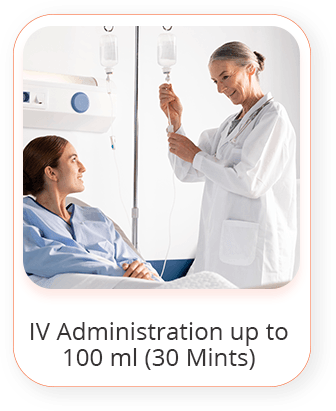 IV Administration Above 100 Ml (60 Mints) At Home By Sidra HC