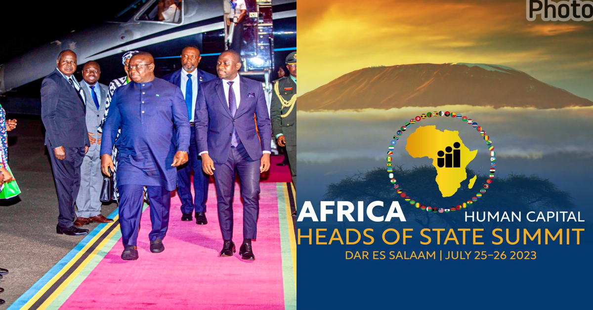 President Bio Arrives in Tanzania Ahead of Africa Heads of State Human ...