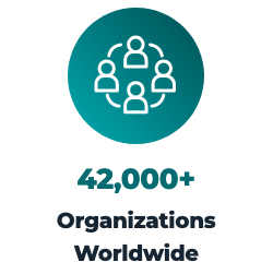 42,000+ Organizations Served Worldwide