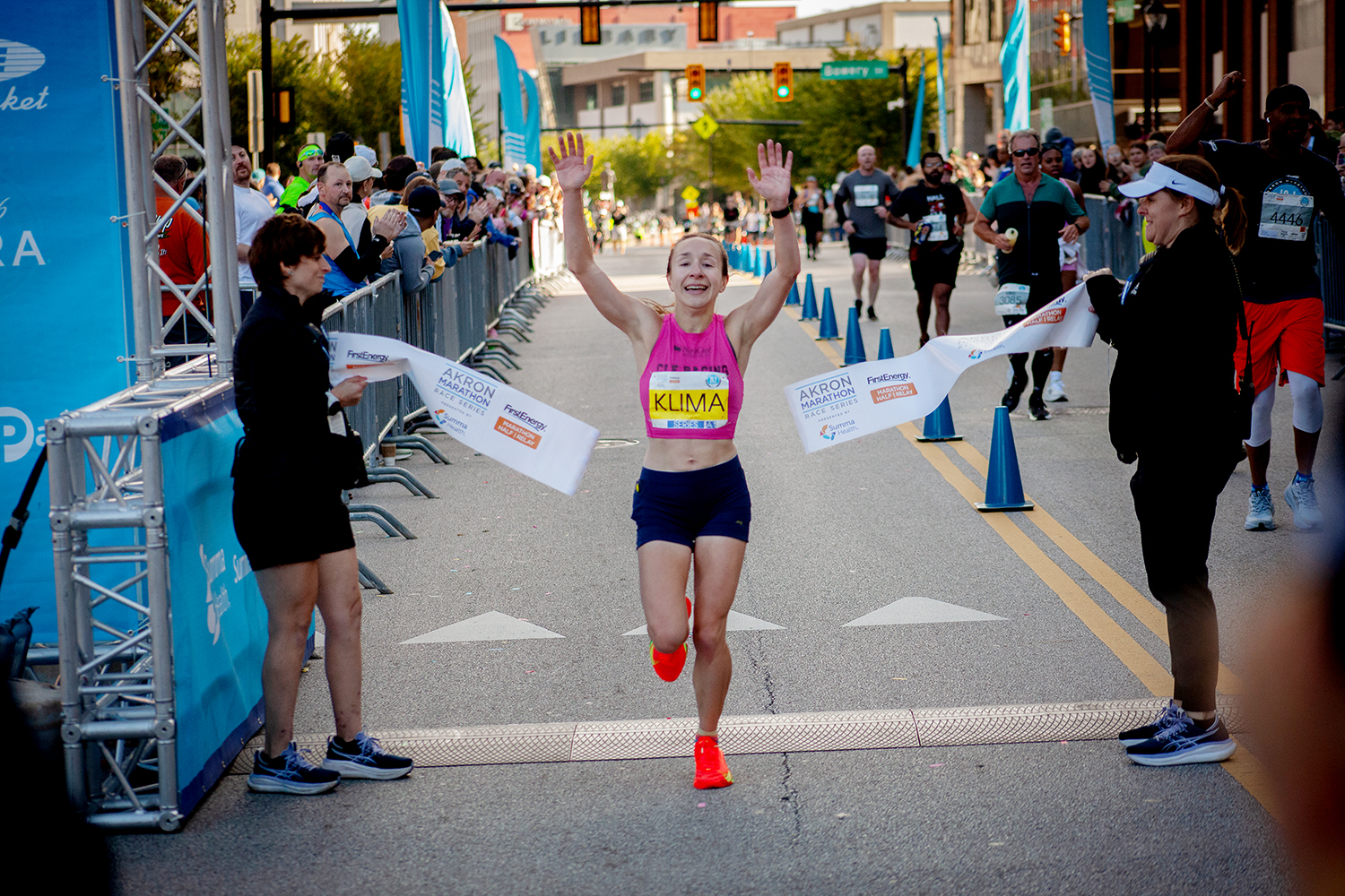 See the sights as Akron Marathon runners sprint through the city