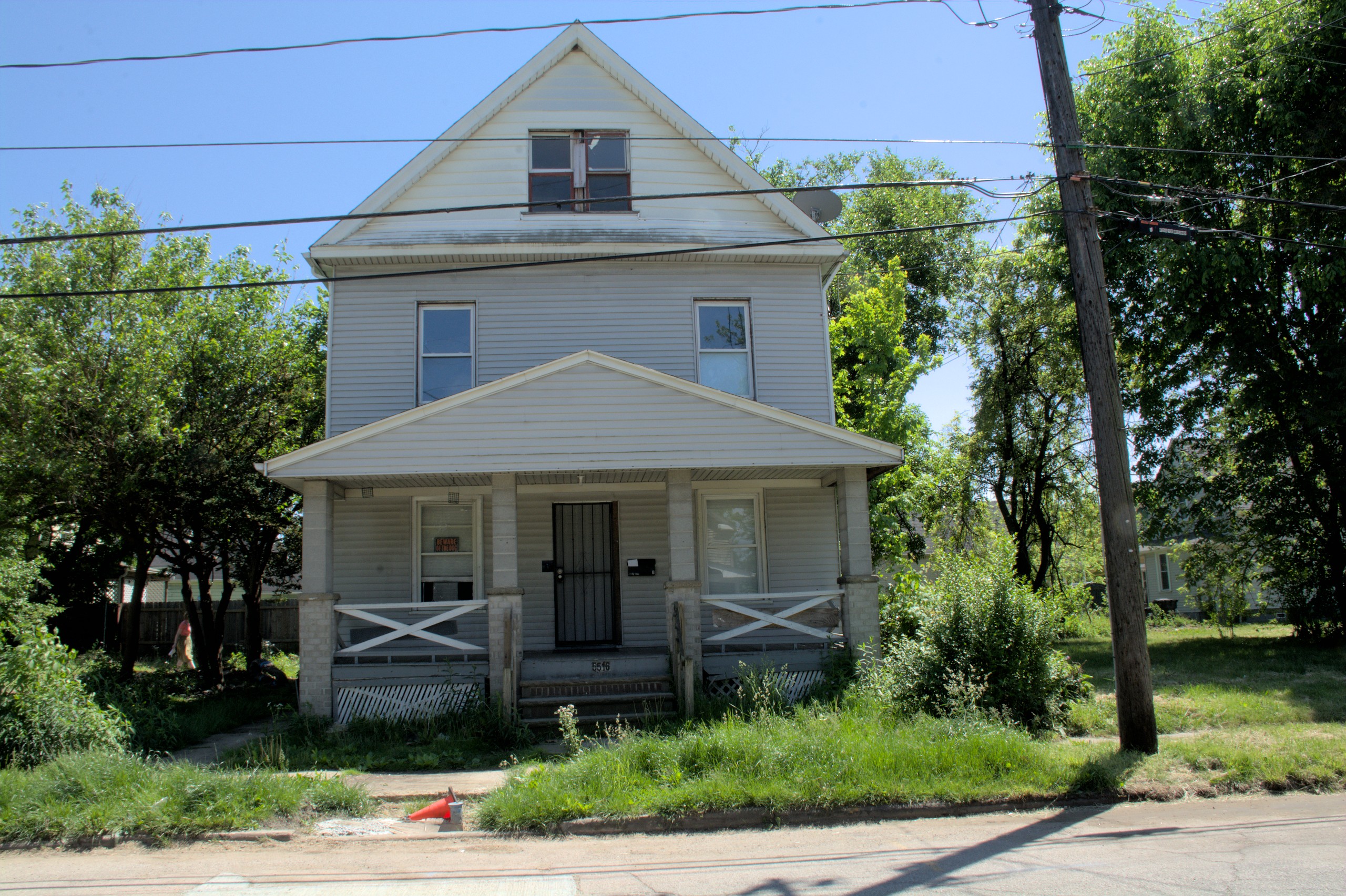 A house on Mound Avenue in Cleveland's Slavic Village neighborhood that was previously owned by a Swedish investor.