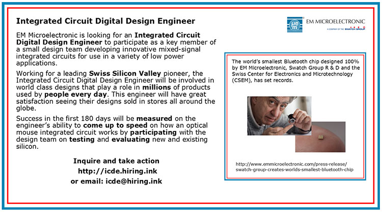 Integrated Circuit Digital Design Engineer Ieee Signal