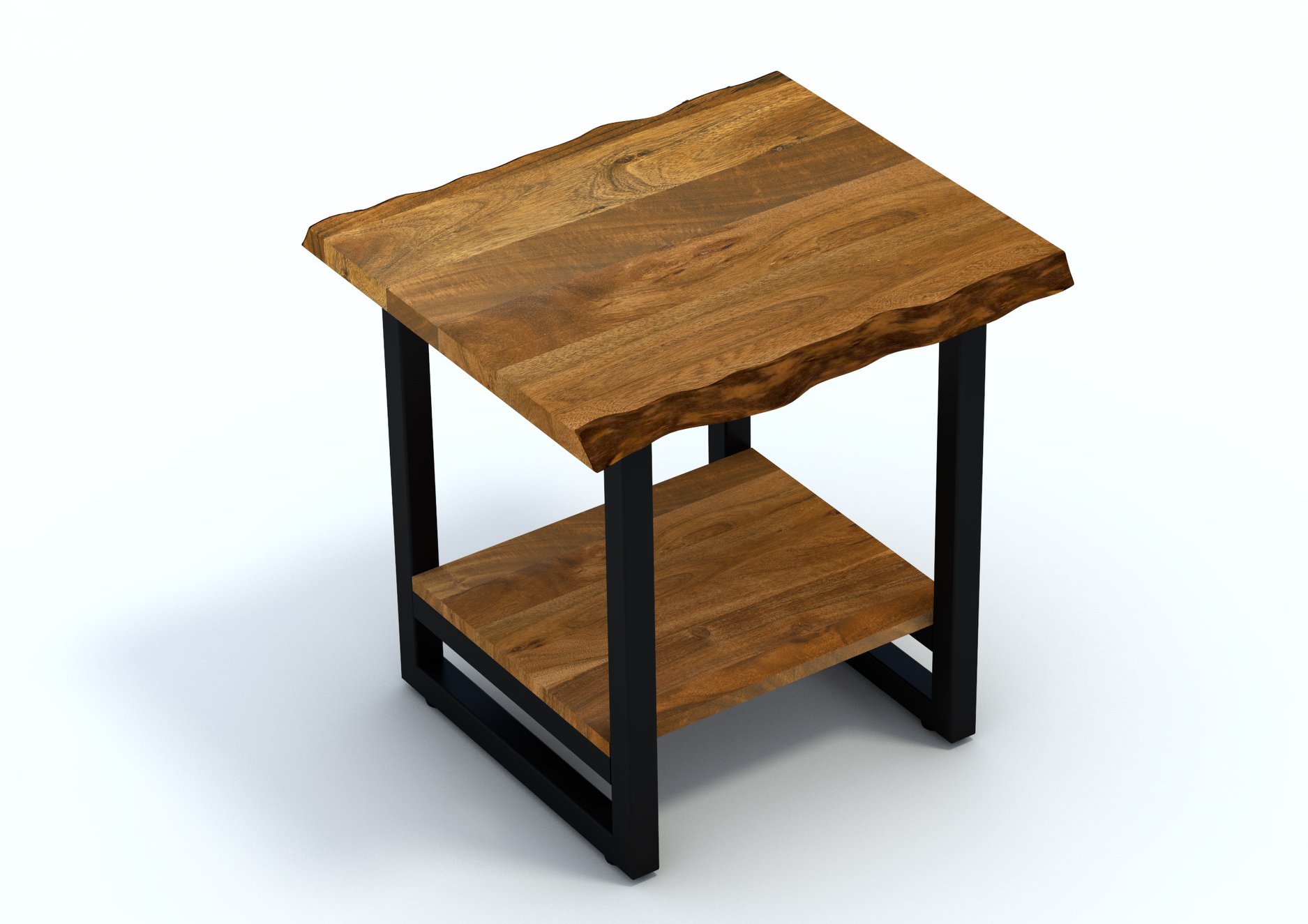 Live Edge Wooden End Table Signature Selection
