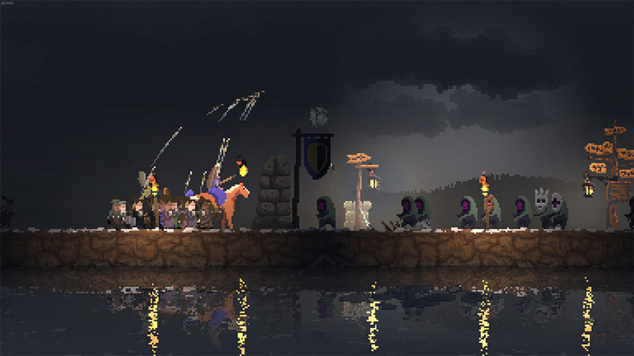 I Kingdom New Lands må du forsvare deg mot monster når det er natt