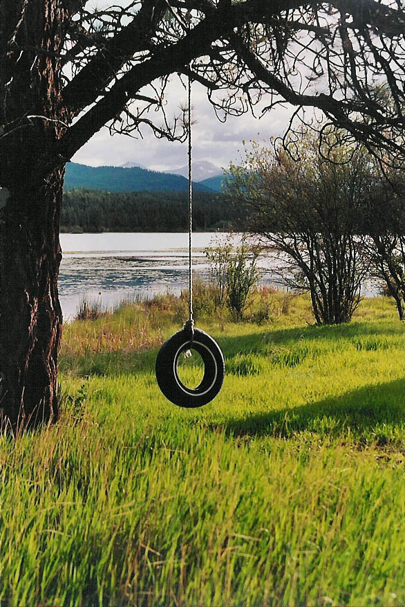 This farmhouse project may seem daun. Correct Tire Swing Anchoring | Arboristsite.com