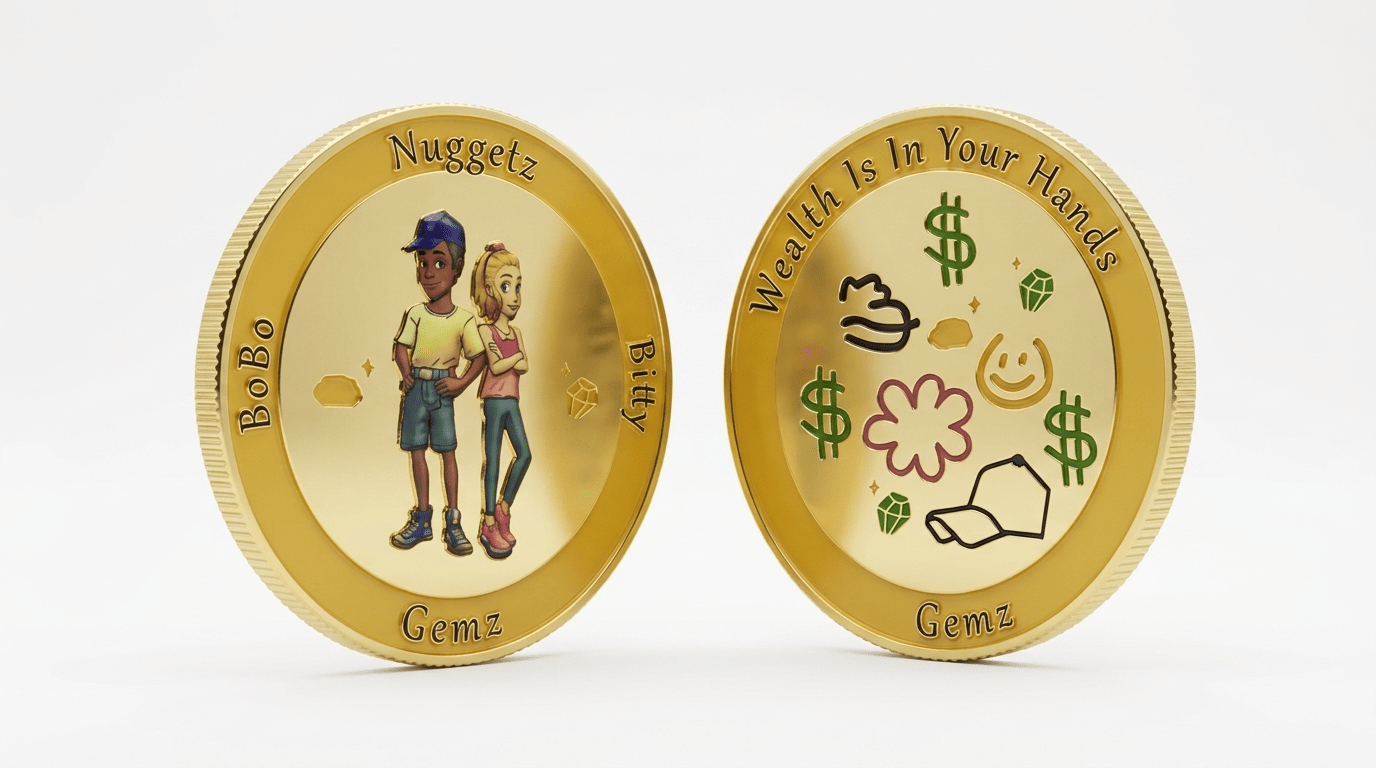 BoBo Slim'z Nuggetz $ Gemz Challenge Coin
