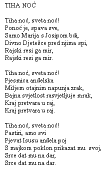 Cicha noc po chorwacku