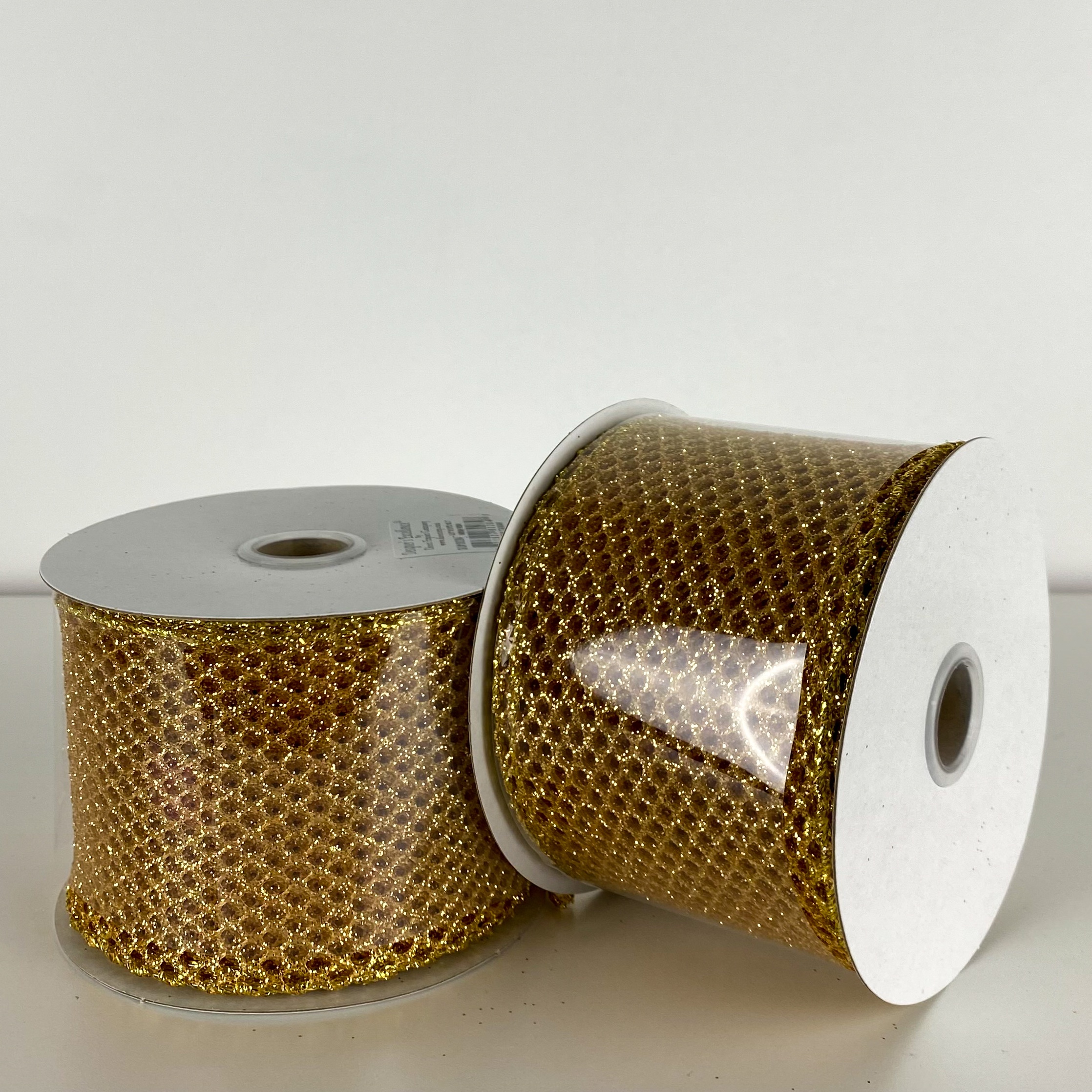 Ribbon Glitter, Gold, 2x10yd