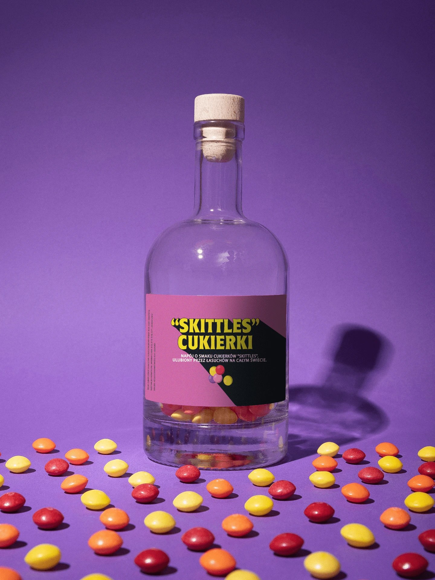 Zestaw do przygotowania napoju dla dorosłych łasuchów „Cukierki Skittles”
